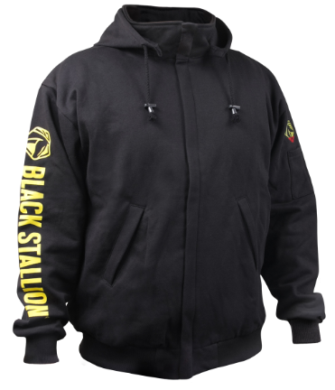 FR HOODIE MEDIUM BLACK STALLION