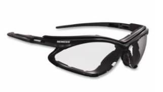 NEMESIS SAFETY GLASSES SMOKE LENS, ANTI-FOG, FOAM GASKET
