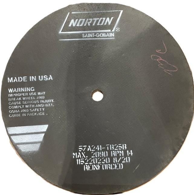 SMOOTH SIDE REINFORCED WHEEL 650MM X 14MM X 40MM