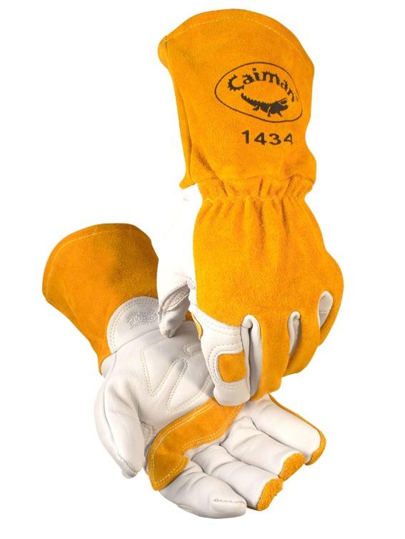 CAIMAN PREMIUM COW GRAIN MIG/ STICK FLEECE INSULATION GLOVE XL