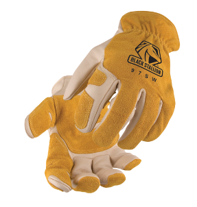 REV97SW GRAIN/SPLIT COWHIDE -- KEVLAR® SEWN DRIVER'S STYLE GLOVES
