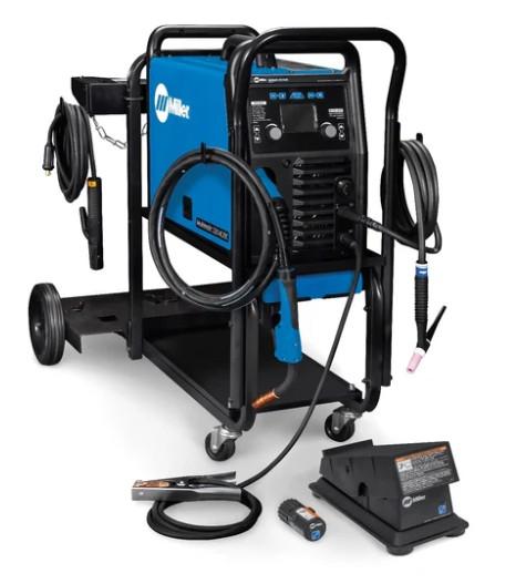 Multimatic® 220 AC/DC w/ Dual Cylinder Welding Cart & Wireless Foot Pedal