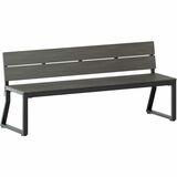 Lorell Faux Wood Outdoor Bench $350