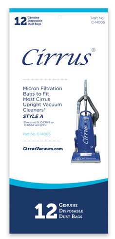 Vacuum Cleaner Bags, A-Style Cirrus