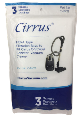 Cirrus Type C Vacuum Bags C-14011 3 pack