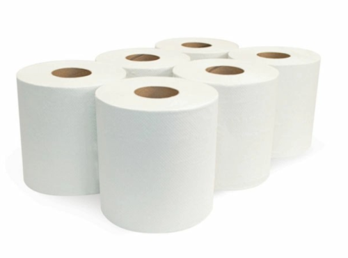 Morcon 7.5" Center Pull Towel White 1-Ply 3" Core 600 Sheets 6 / cs