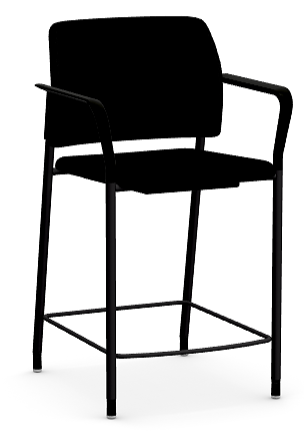 HON Counter Height Stool Black Fabric Special Order Item $400.00 SALE