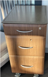 Mobile Laminate Ped, Locking with Key, Locking Casters $75.00 SALE