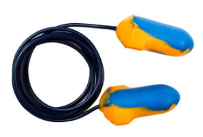 RADNOR™ T-Shaped Polyurethane Foam Metal Detectable Corded Earplugs 100PR/BX
