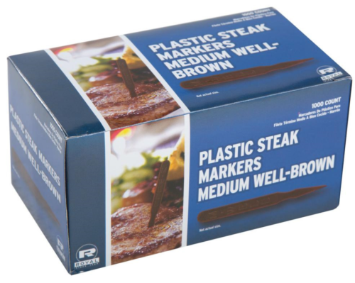 Plastic Steak Marker, Brown, 1/CS/5000