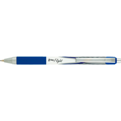 Zebra Z-Grip Flight Retractable Pens - 1.2 mm (0.05") Bold Pen Point - Retractable - Blue Ink - 1 Each
