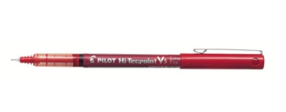 Pilot Hi-techpoint Rolling Ball Pen - 0.5 mm (0.02") Extra Fine Pen Point - Red Ink - 1 Each