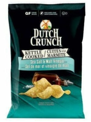Old Dutch Foods Sea Salt & Malt Vinegar - Cholesterol-free, Gluten-free, Individually Wrapped, No MSG - Sea Salt, Malt Vinegar - 1.41 oz (40 g) - 40 / Carton