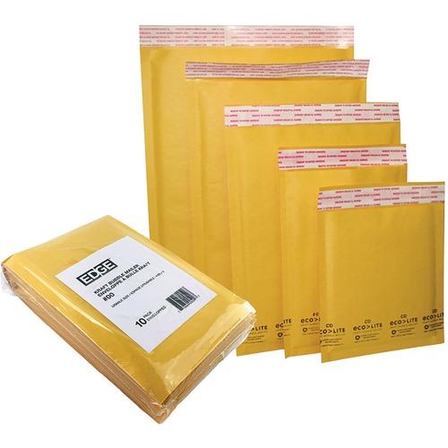 EDGE Mailer - Bubble - #2 - 8 1/2" (215.90 mm) Width x 11" (279.40 mm) Length - Self Adhesive - Goldenrod - 10 / Pack