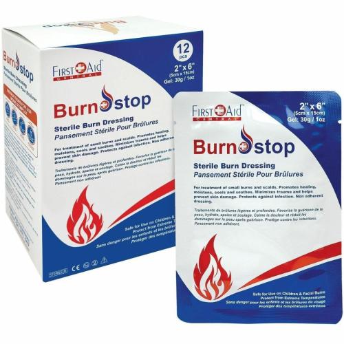 First Aid Central BurnStop Sterile Burn Dressing (2" x 6") - 12 / Box