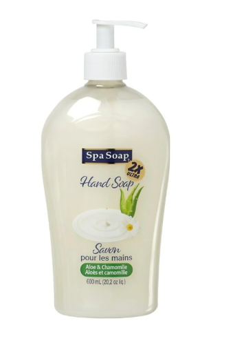 SpaSoap Aloe & Chamomile ULTRA 2X Hand Soap with Pump - 600ml