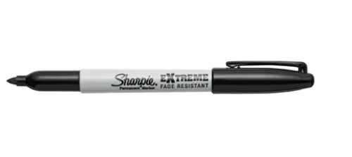 Sharpie Extreme Permanent Markers - 1.1 mm (0.04") Fine Marker Point - Black Ink - 1 Each