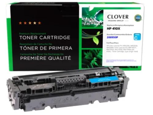 CLOVER IMAGING REMANUFACTURED HIGH YIELD CYAN TONER CARTRIDGE ALTERNATIVE FOR HP CF411X (HP 410X)