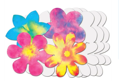 Colour Diffusing Paper Flowers, 80/pkg.