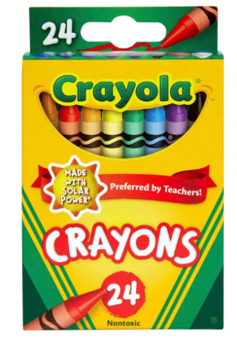 Crayon,Crayola,24B,Round,White