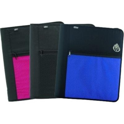 Hilroy ZipTote 3-ring Zipper Binder, 2 X 13-3/4 X 11-7/8 Inches, Assorted Colours - 2" (50.80 mm) Binder Capacity - 3 Ring(s) - Fastener(s): Ring - Black, Blue, Pink - 1.47 lb (665.42 g) - Durable - 1 Each