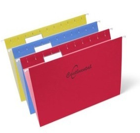 Continental Letter Recycled Hanging Folder - Steel, Nylon - Assorted - 10 / Pack