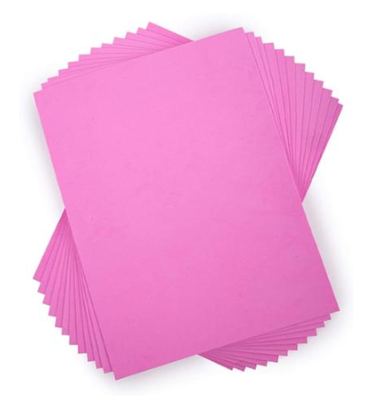 DBLG Import 9×12" Pink Foam Sheets - Cutting, Glue, Painting, Crafting - 9" (228.60 mm) x 12" (304.80 mm)78.74 mil (2 mm) Thickness - 10 / Bag - Pink - EVA