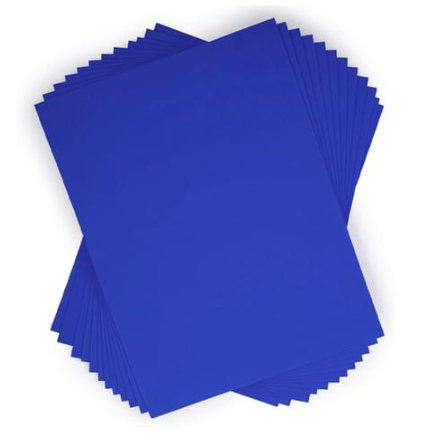 DBLG Import 9×12" Dark Blue Foam Sheets - Cutting, Glue, Painting, Crafting - 9" (228.60 mm) x 12" (304.80 mm)78.74 mil (2 mm) Thickness - 10 / Bag - Dark Blue - EVA