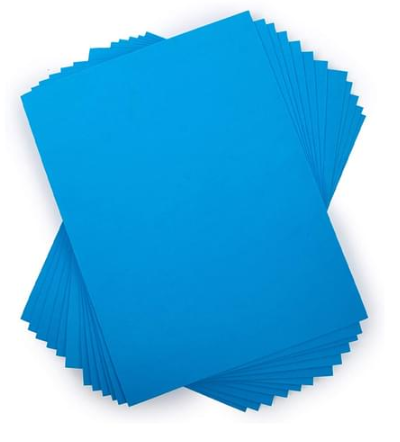 DBLG Import 9×12" Light Blue Foam Sheets - Cutting, Glue, Painting, Crafting - 9" (228.60 mm) x 12" (304.80 mm)78.74 mil (2 mm) Thickness - 10 / Bag - Light Blue - EVA