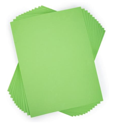 DBLG Import 9×12" Green Foam Sheets - Cutting, Glue, Painting, Crafting - 9" (228.60 mm) x 12" (304.80 mm)78.74 mil (2 mm) Thickness - 10 / Bag - Green - EVA
