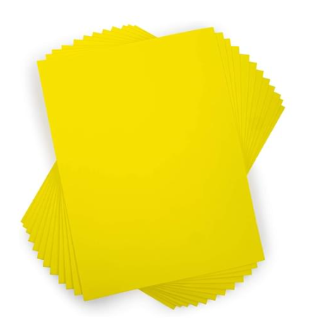 DBLG Import 9×12" Yellow Foam Sheets - Cutting, Glue, Painting, Crafting - 9" (228.60 mm) x 12" (304.80 mm)78.74 mil (2 mm) Thickness - 10 / Bag - Yellow - EVA