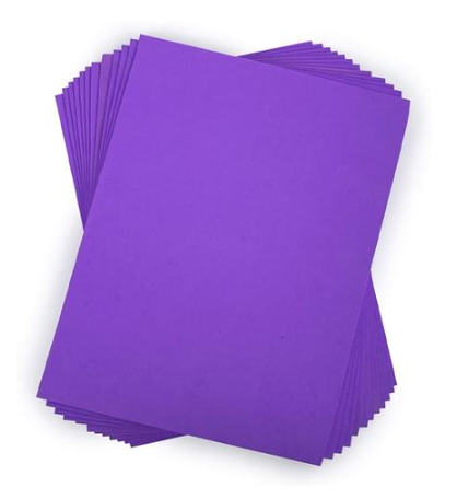 DBLG Import 9×12" Purple Foam Sheets - Cutting, Glue, Painting, Crafting - 9" (228.60 mm) x 12" (304.80 mm)78.74 mil (2 mm) Thickness - 10 / Bag - Purple - EVA