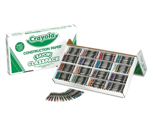 Crayola Construction Paper Crayons Classpack 400 pk