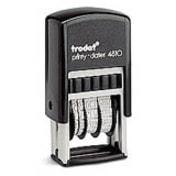Trodat Printy 4810 Date Stamp - Date Stamp - 0.15" (3.80 mm) Impression Length - 1 Each - FRENCH-