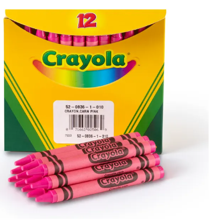 Crayon Bulk Crayola, Pink, 12/