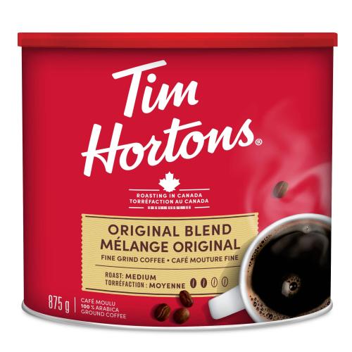 Tim Hortons Ground Coffee - Medium - 875 mL - Ground - Original Blend
