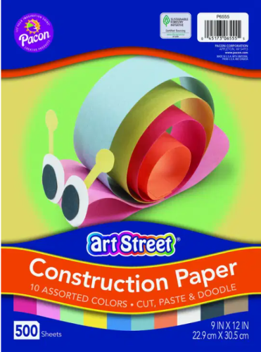 Prang Constr.Paper Ass.9X12 50