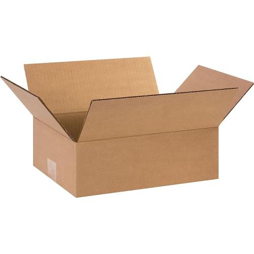 Corrugated Shipping Box - 12" L x 9" W x 4" H - Kraft - 25 Pack
