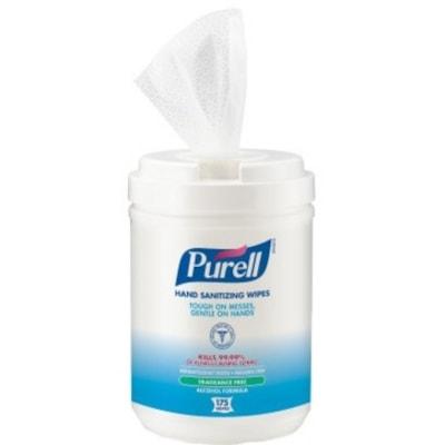 PURELL® Alcohol Hand Sanitizing Wipes - Canister - 175/Canister - 175 / Pack