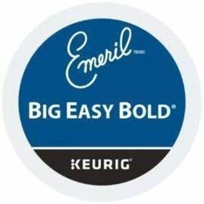 Emeril's K-Cup Big Easy Bold Dark Roast Coffee - Compatible with Keurig K-Cup Brewer - American, Regular - Dark - K-Cup - Classic - Kosher - 24 / Box