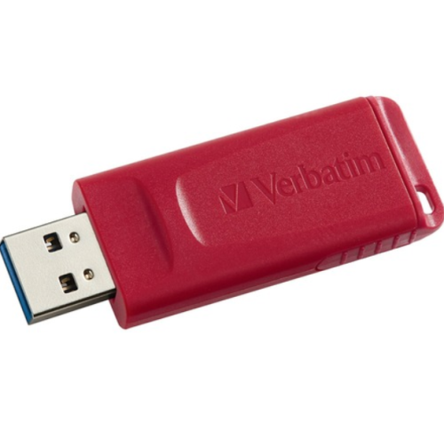 Microban 128GB Store 'n' Go USB Flash Drive - Red - 128 GB - USB 2.0 Type A - Red - Lifetime Warranty - 1 Each