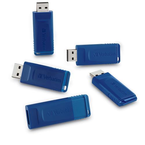 Usb Flash Drive 5Pk 8Gb- Blu