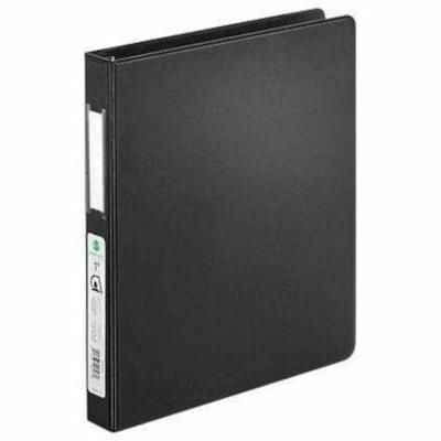Grand & Toy 1'' Letter-Size Locking D-Ring Binder, Black - 1" (25.40 mm) Binder Capacity - Letter - 8 1/2" (215.90 mm) x 11" (279.40 mm) Sheet Size - 250 Sheet Capacity - 1" (25.40 mm) Ring(s) - Fastener(s): D-Ring - Pocket(s): 4, Inside Front & Back - Po