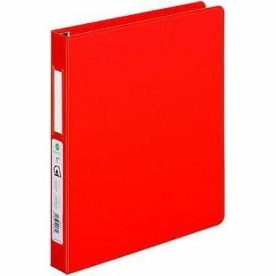 Grand & Toy 1'', D-Ring, Red, Letter-size (8 1/2'' x 11'') - 1" (25.40 mm) Binder Capacity - Letter - 8 1/2" (215.90 mm) x 11" (279.40 mm) Sheet Size - 250 Sheet Capacity - 1" (25.40 mm) Ring(s) - Fastener(s): D-Ring - Pocket(s): 4, Front & Back - Polyeth