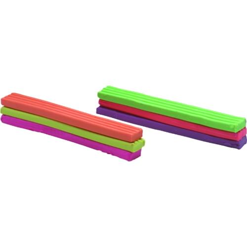 Funstuff® Plastimodal Repositionable Modelling Clay 300g Assorted Neon Colours