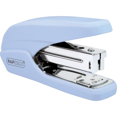 Rapesco® Mini Less Effort Stapler Half Strip 25 sheets Light Blue