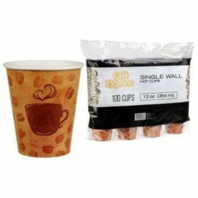 CAFE EXPRESS 12 Oz Cup - 354.88 mL - Hot Drink, Beverage - 5/Carton - 100 / Pack