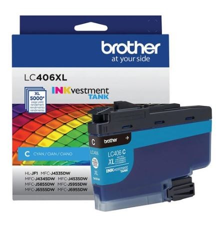 BROTHER INKVESTMENT CYAN INK CARTRIDGE