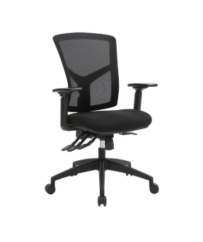 Heartwood Olympia Mid-back Multi-tilter Chair, Black