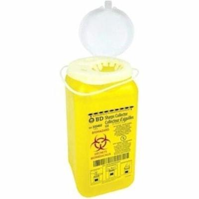 First Aid Central Sharps Container, 1.4 L - 1.40 L Capacity - Durable, Leak Proof, Puncture Resistant - 8.2" (208.28 mm) Height x 3.1" (78.74 mm) Width x 3.1" (78.74 mm) Depth - Plastic - Yellow - 1 / Unit